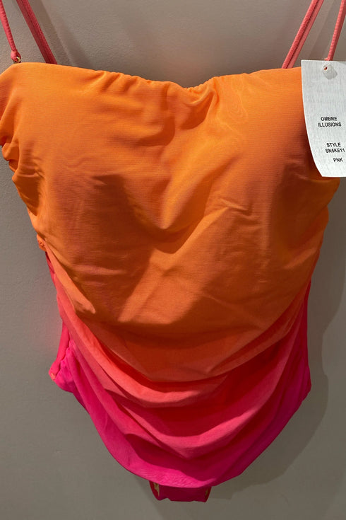 Sunshine 79 Ombre Illusion Bandeau One Piece